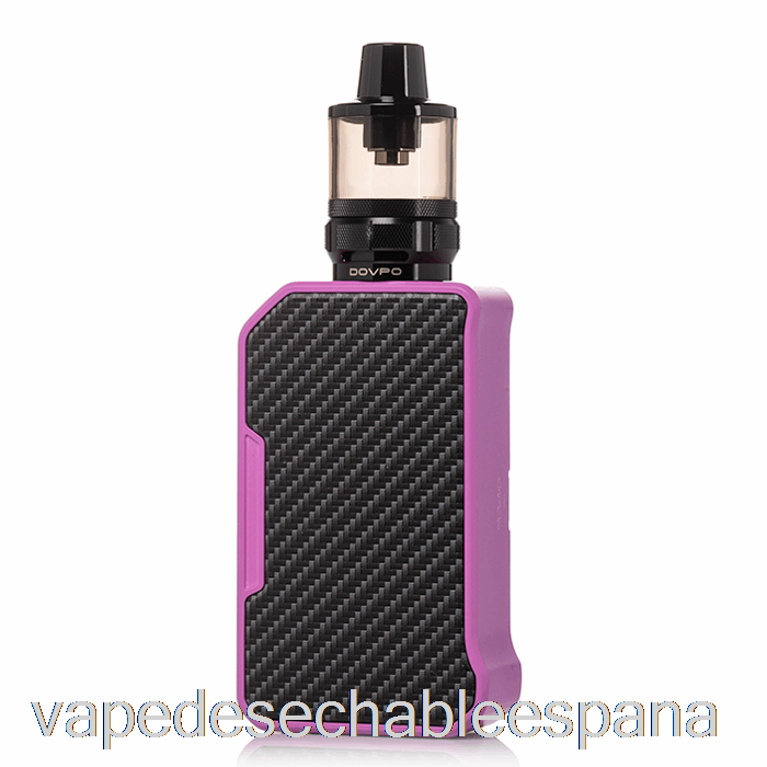 Vape Desechable España Dovpo Mvp 220w Kit De Inicio Fibra De Carbono Morado